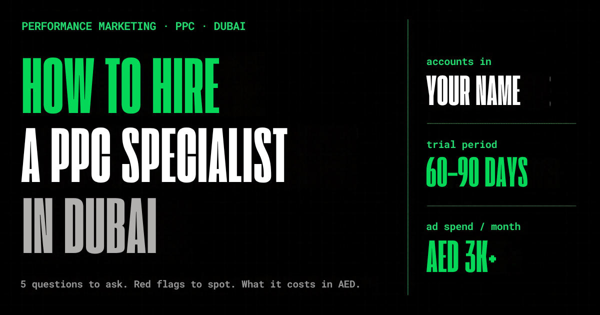 Checklist for how to hire a PPC specialist in Dubai